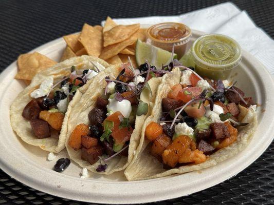 Potato and Chorizo Tacos!