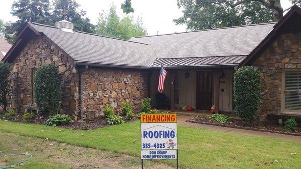 New roof that we put on for a customer on January 20th 2019.