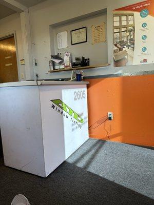Reception desk