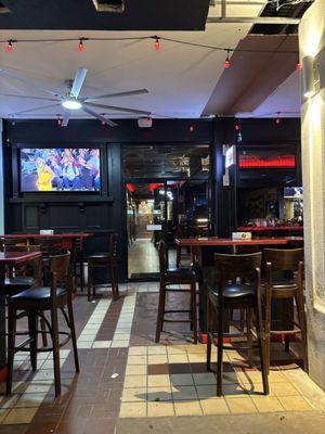 Inside bar area