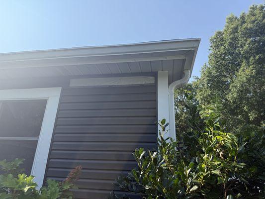 Siding fitted 2 weeks ago -