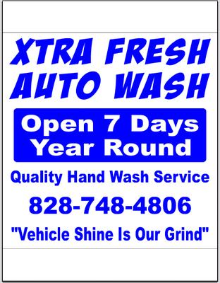 Xtra Fresh Auto Wash