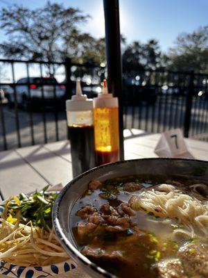 I was ordered A7. Pho Special Combination. and it's pretty good also they gave a good amount of meat and meatballs as well.