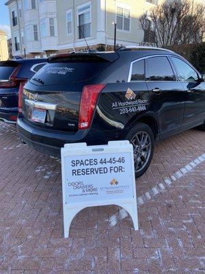 We have a space reserved for you.... visit our Norwalk showroom at 142 East Avenue (by appt only)