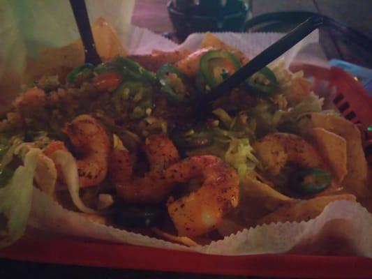 Blackened Shrimp Nachos