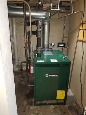 Williamson Gas Steam Boiler Installation