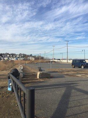 Decent sized parking lot