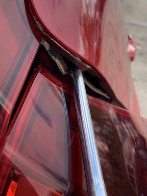 Claimed they needed four hours teardown to verify the unibody and quarter had split.