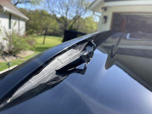 More vinyl wrap peeling off