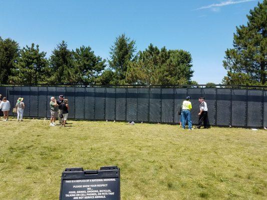 Vietnam Veteran Memorial Traveling Replicia