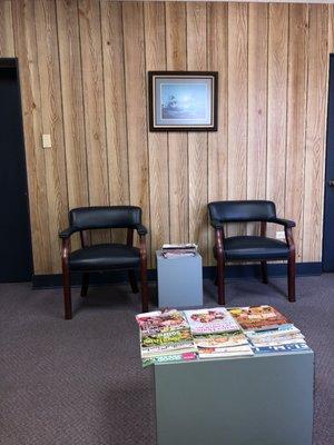 Waiting room is nice and clean