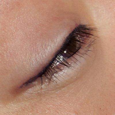 Subtle, defined eyeliner that enhances the eyes with timeless elegance.