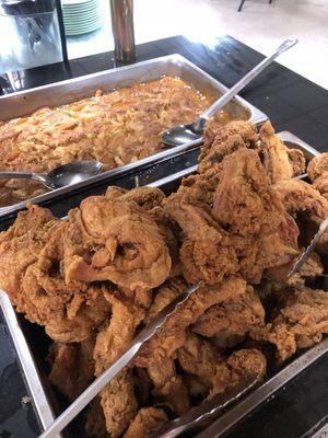 Wednesday's Select Quality Season Battered Fried Chicken and Homemade Peach Cobbbler