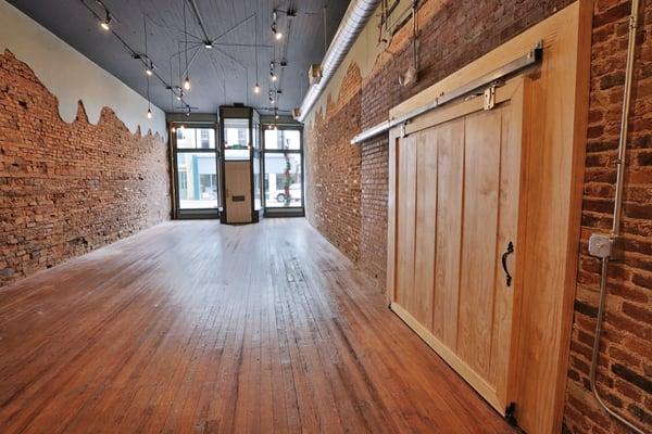 Recently renovated historic space in Downtown Shelbyville, KY.