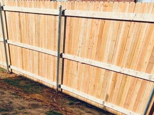 Free quote call or text Wood Fences Installs We guarantee quality work that makes a difference