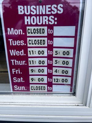 Business hours