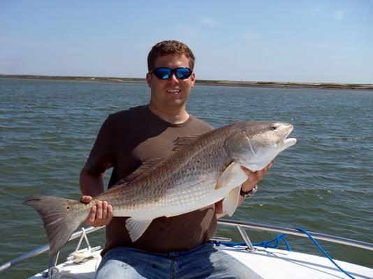 Capt. Jeremy of Thunderboltcharters.com with a 2015 bull red