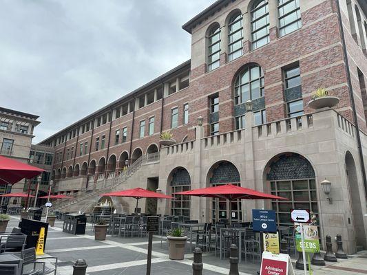 Outside courtyard area