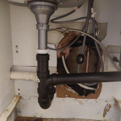 I had a plumber at the same time as affordable restorations The plumber did this affordable restoration sat back and watched