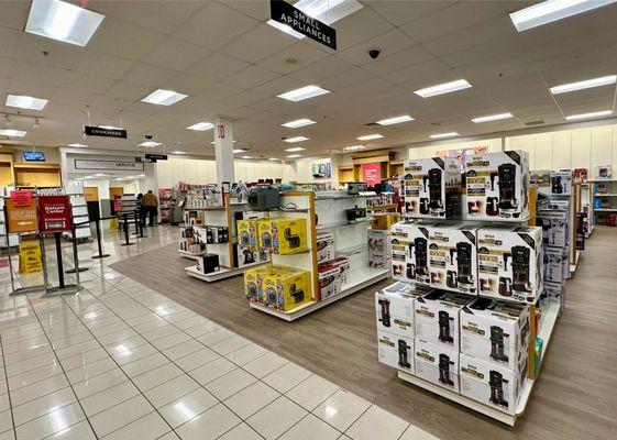 Small appliances and customer-service counter