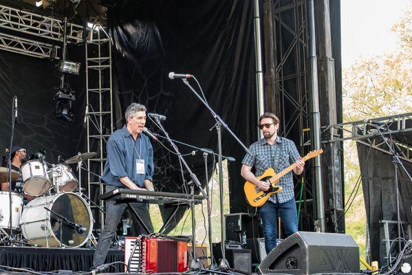 Performing with the Front Porch Session Players at the Dogwood Festival, 2018