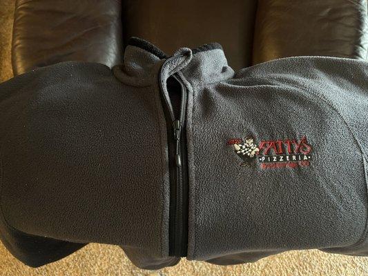 Thanks for the zipper repair on my Fatty's Pizzeria fleece jacket. It came out great!