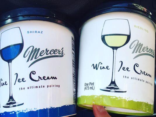 They sell wine ice cream!! :)