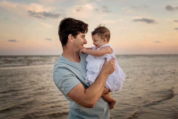 family photo session in Galveston, TX