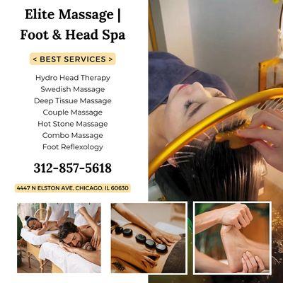 Elite Massage | Foot & Head Spa