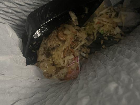 Food that got me sick.