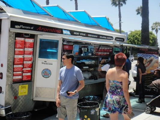 Food trucks at the Patchwork Fair.