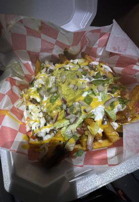 Asada fries w/guac