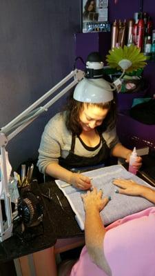 Geting my nails done