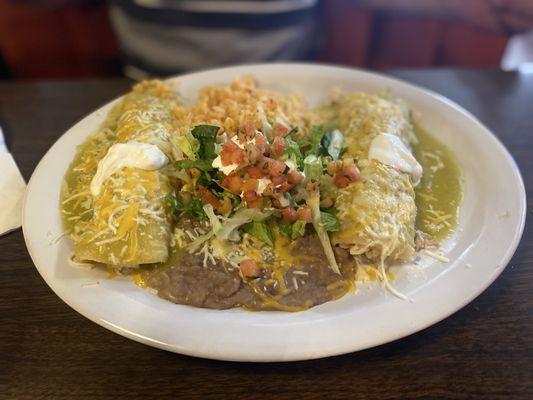 Verde enchiladas