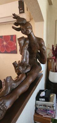 The beauty and the beast wooden curving .