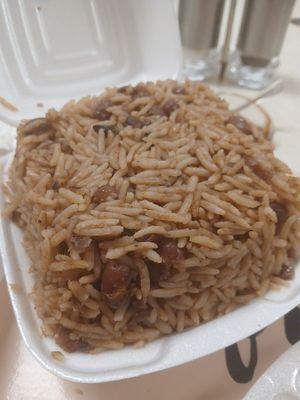 Loaded box full of dirty rice