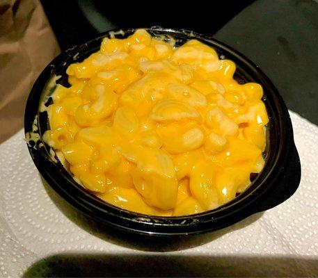 Mac and cheese was not mushy or over-sauced. Pretty decent!