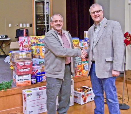 Donations to the Food Bank!