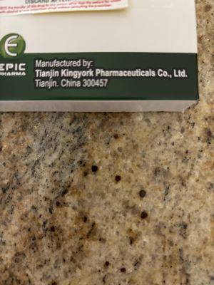 Buyer beware. Raley's bring in drugs from china