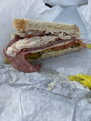 My half of a sandwich.