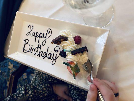 Birthday Dessert
