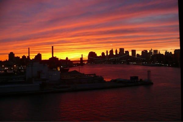 Sunset view from the 7th floor