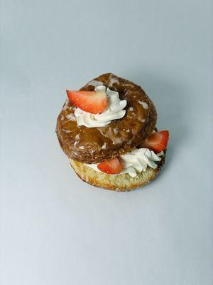 Strawberry Chantilly cronut