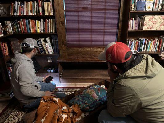 I needed some outlets moved in my library.