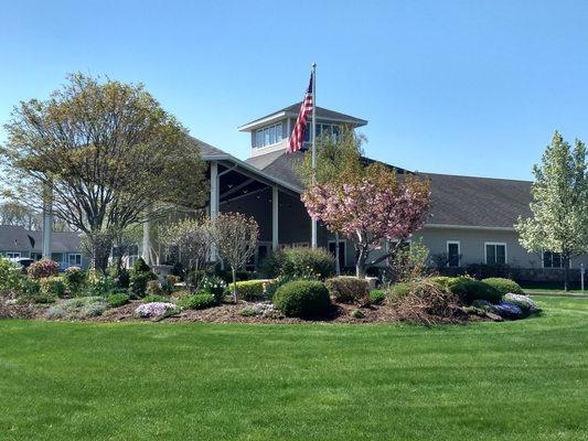 We are located within the club house at the Gardens of Wilbraham.