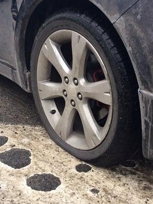 Flat tire on my 2010 Subaru Impreza Outback Sport