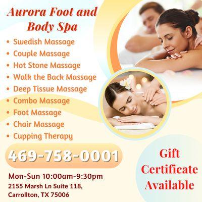 Walk-in & Appointment Welcome