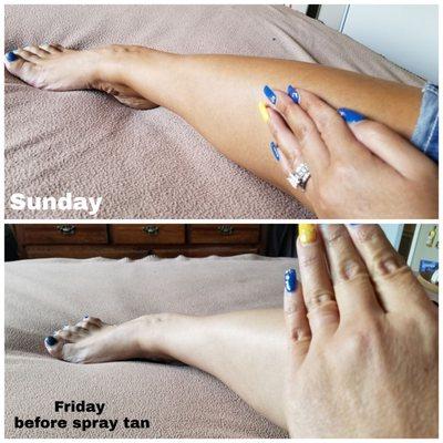 Thank You Gina love my tan!!!