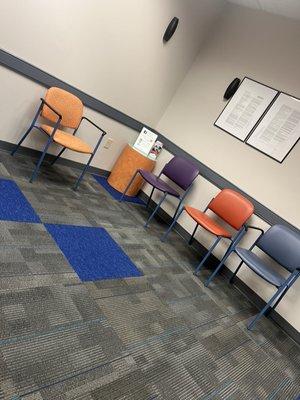 Seating in the lobby