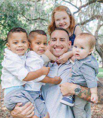 This photo was taken the day after my boys and I visited Jorge (we're also using Jorge's CMC Grooming Matte Cream, of course).